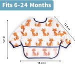 Baby Noah Toddler Bib with Sleeves and Crumb Catcher | Stain and Odor Resistance Play Smock Apron 6-24 Months - Image 7